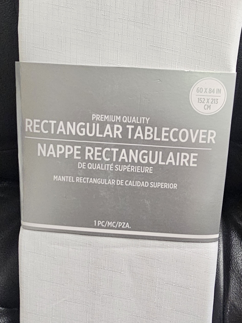 White Rectangular Tablecloth